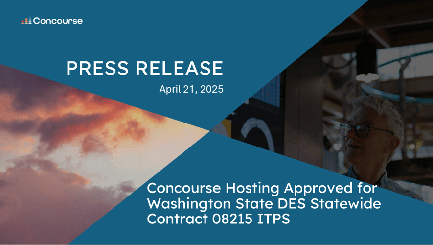 Concourse Hosting Approved for Washington State DES Statewide Contract
